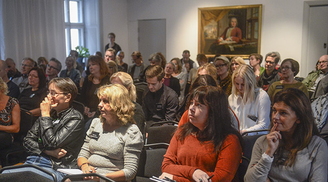 Publik på TT:s Språkdag 2013.